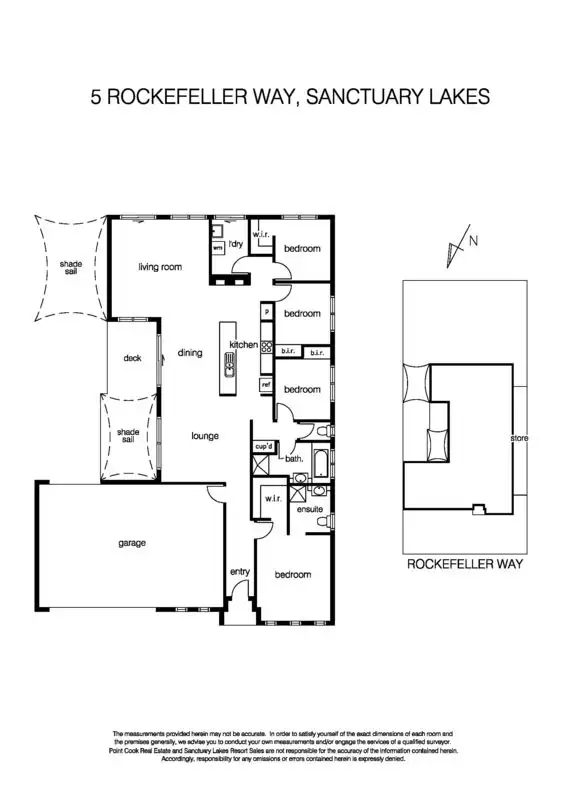 Floorplan of Homely house listing, 5 Rockefeller Way, Sanctuary Lakes VIC 3030