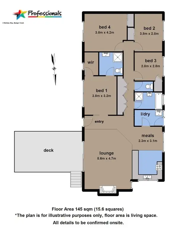 Floorplan of Homely house listing, 3 Wallaby Way, Badger Creek VIC 3777