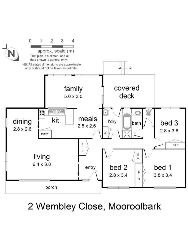 Floorplan of Homely house listing, 2 Wembley Close, Mooroolbark VIC 3138