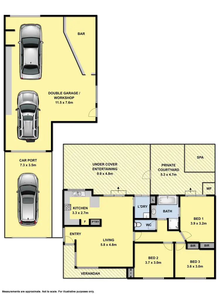 Floorplan of Homely house listing, 12 Dundee Drive, Wodonga VIC 3690