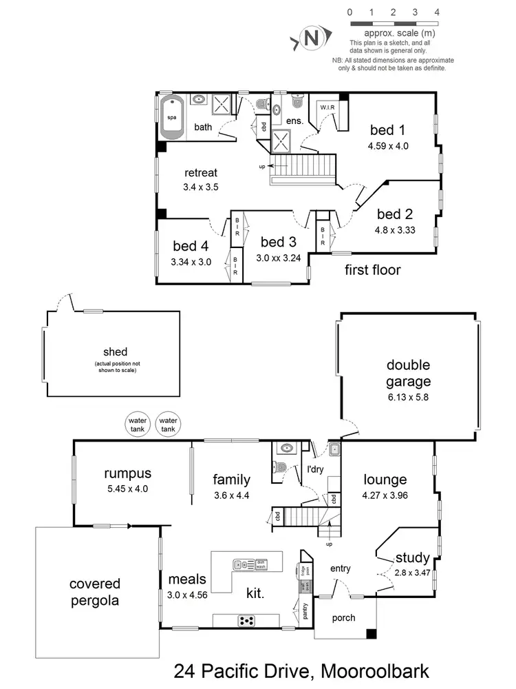 Floorplan of Homely house listing, 24 Pacific Drive, Mooroolbark VIC 3138