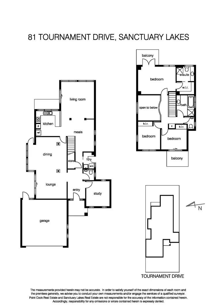 Floorplan of Homely house listing, 81 Tournament Drive, Sanctuary Lakes VIC 3030
