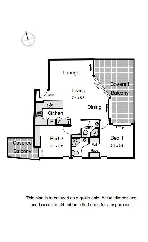 Floorplan of Homely unit listing, 6/1 Dorset Street, Ashgrove QLD 4060
