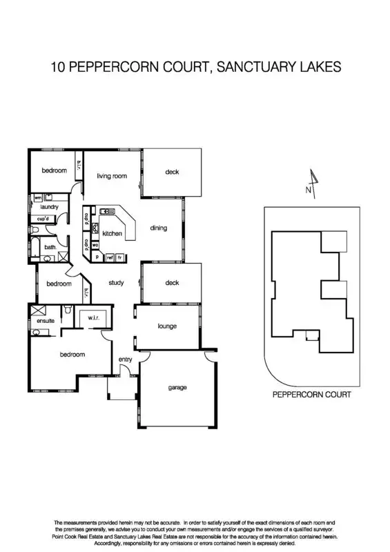 Floorplan of Homely house listing, 10 Peppercorn Court, Sanctuary Lakes VIC 3030