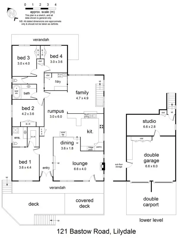Floorplan of Homely house listing, 121 Bastow Road, Lilydale VIC 3140