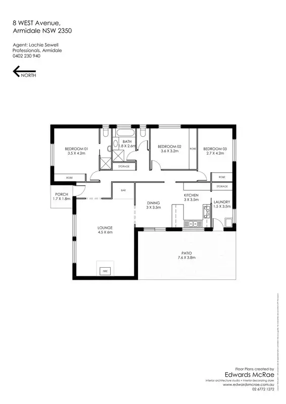Floorplan of Homely house listing, 8 West Avenue, Armidale NSW 2350