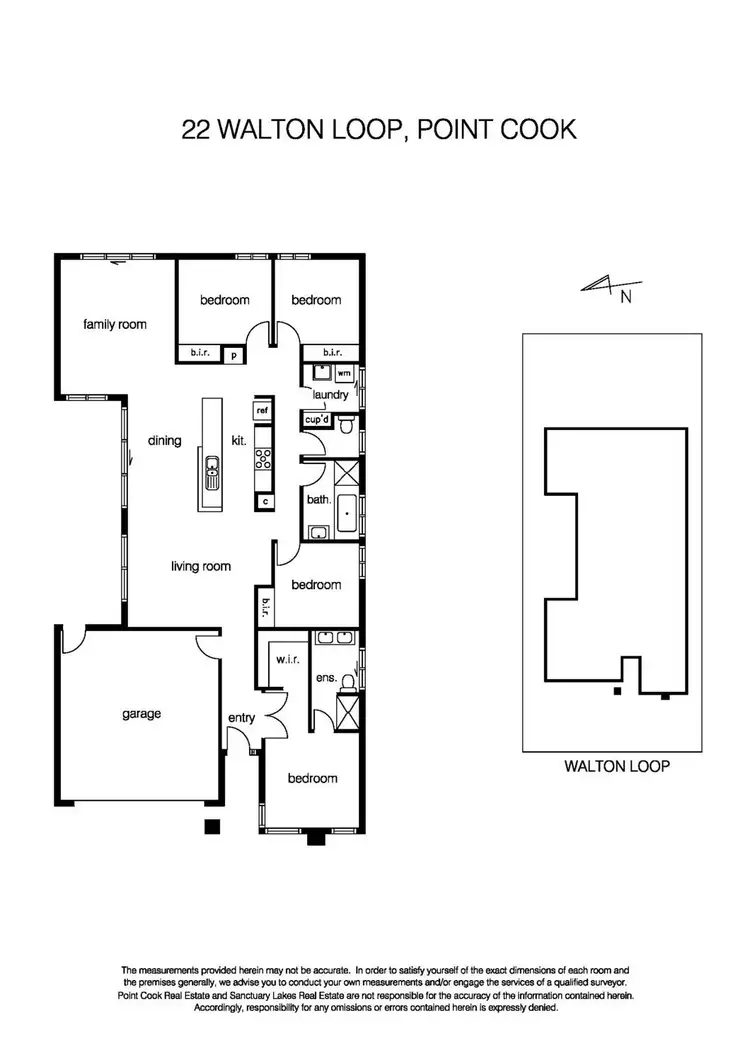 Floorplan of Homely house listing, 22 Walton Loop, Point Cook VIC 3030