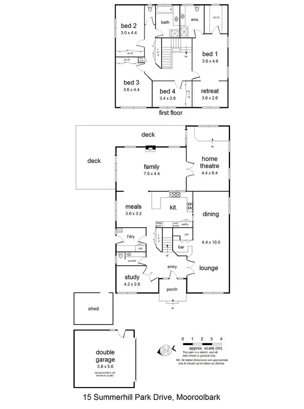 Floorplan of Homely house listing, 15 Summerhill Park Drive, Mooroolbark VIC 3138