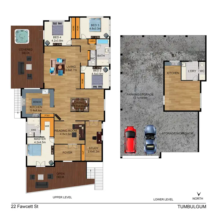 Floorplan of Homely house listing, 22 Fawcett Street, Tumbulgum NSW 2490