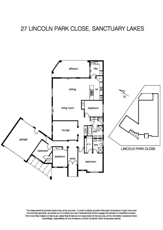 Floorplan of Homely house listing, 27 Lincoln Park Close, Sanctuary Lakes VIC 3030