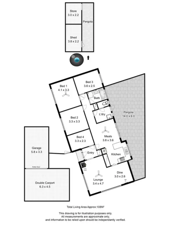 Floorplan of Homely house listing, 22 Waye Street, Mount Compass SA 5210