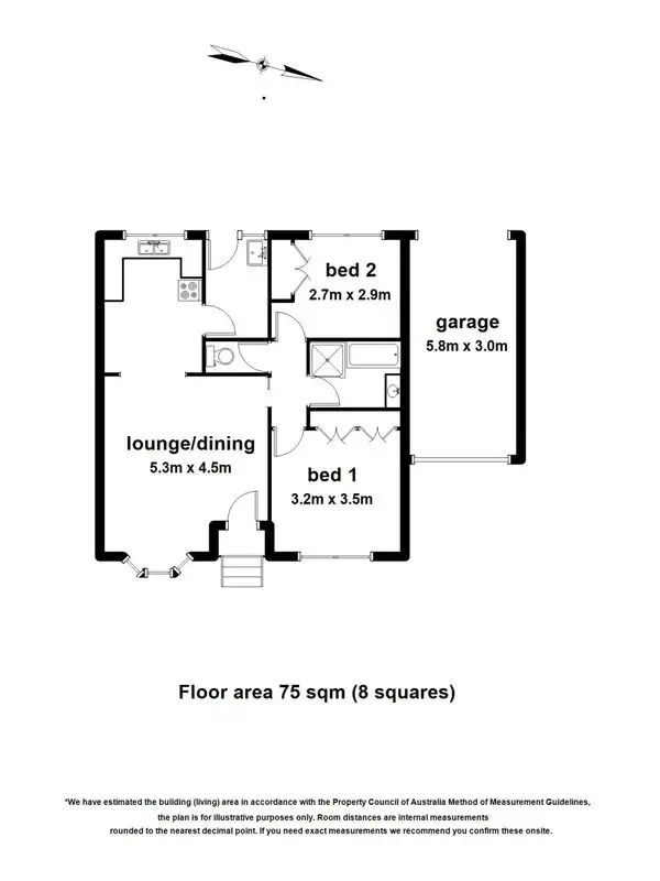 Floorplan of Homely unit listing, 2/20 Hoddle Street, Yarra Junction VIC 3797