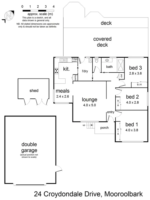 Floorplan of Homely house listing, 24 Croydondale Drive, Mooroolbark VIC 3138