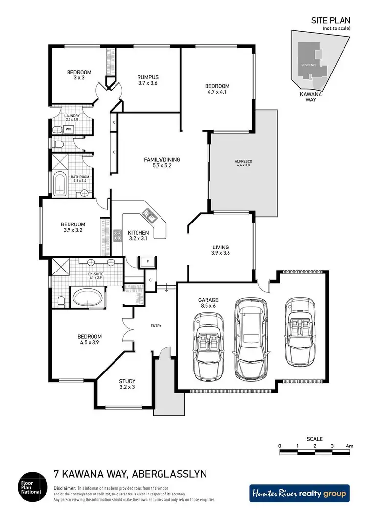 Floorplan of Homely house listing, 7 Kawana Way, Aberglasslyn NSW 2320