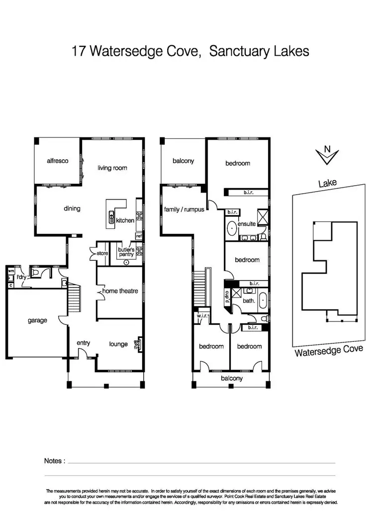 Floorplan of Homely house listing, 17 Watersedge Cove, Sanctuary Lakes VIC 3030