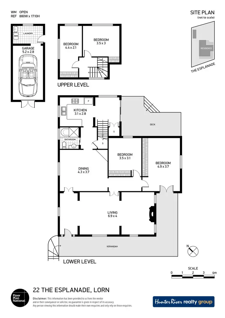 Floorplan of Homely house listing, 22 The Esplanade, Lorn NSW 2320