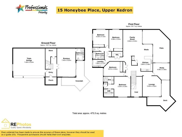 Floorplan of Homely house listing, 15 Honeybee Place, Upper Kedron QLD 4055