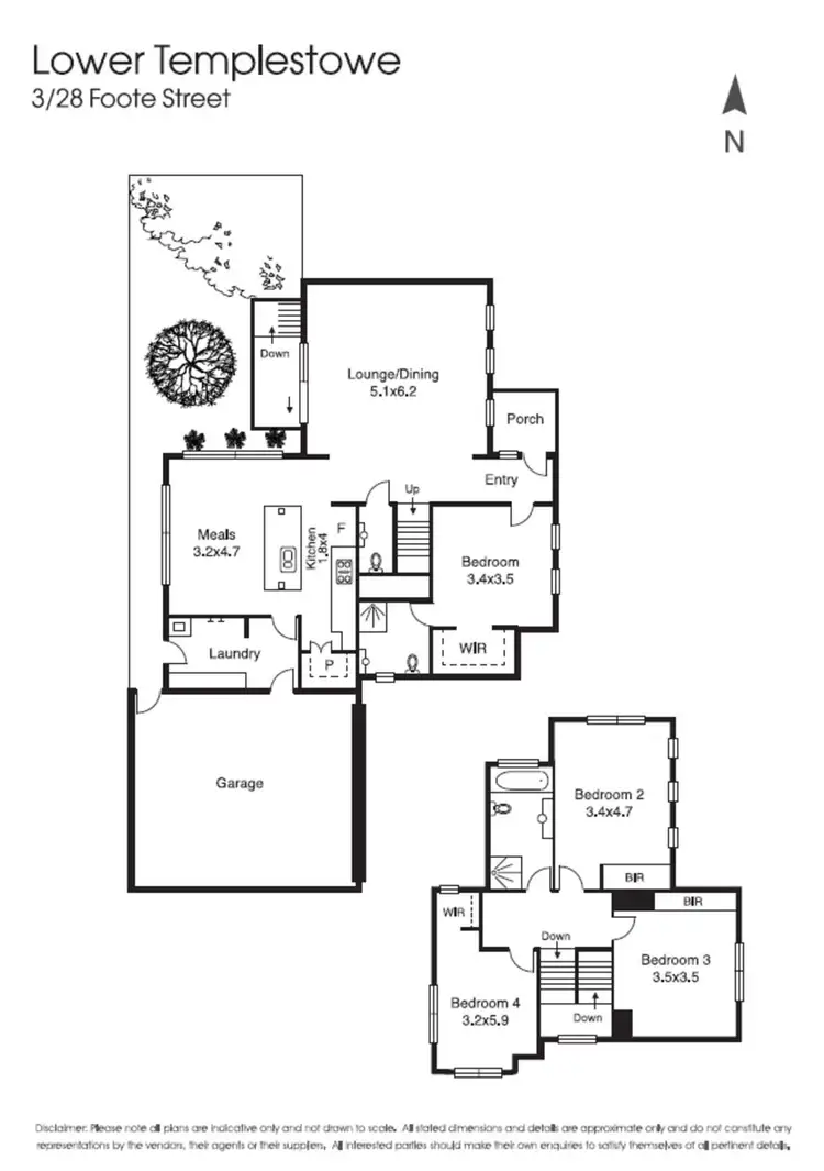Floorplan of Homely townhouse listing, 3/28 Foote Street, Templestowe Lower VIC 3107