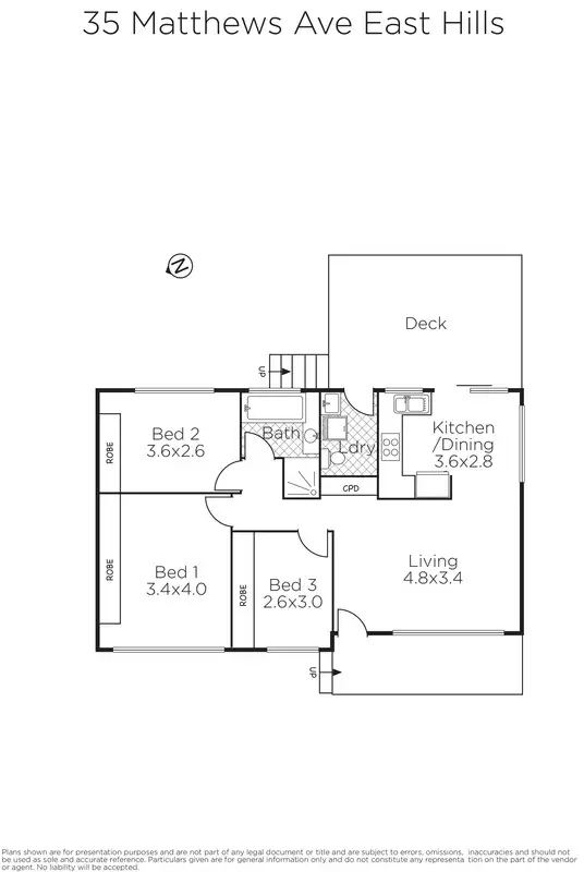Floorplan of Homely house listing, 35 Matthews Avenue, East Hills NSW 2213