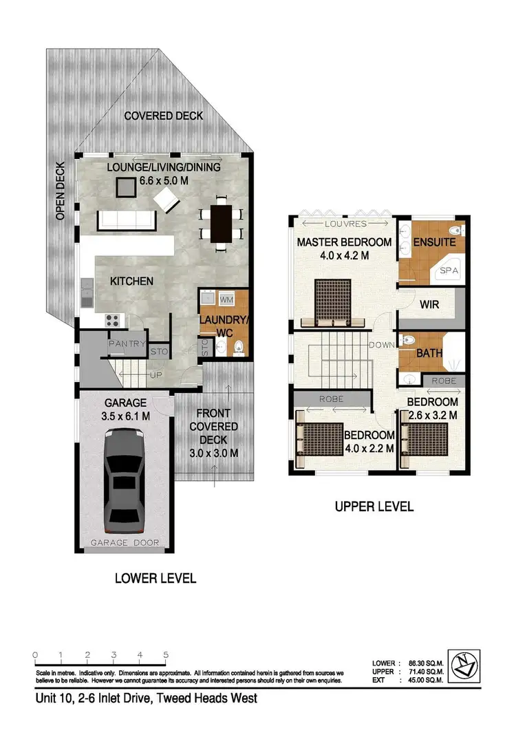 Floorplan of Homely townhouse listing, 10/2-6 Inlet Drive, Tweed Heads West NSW 2485