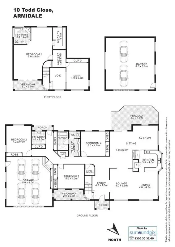 Floorplan of Homely house listing, 10 Todd Close, Armidale NSW 2350