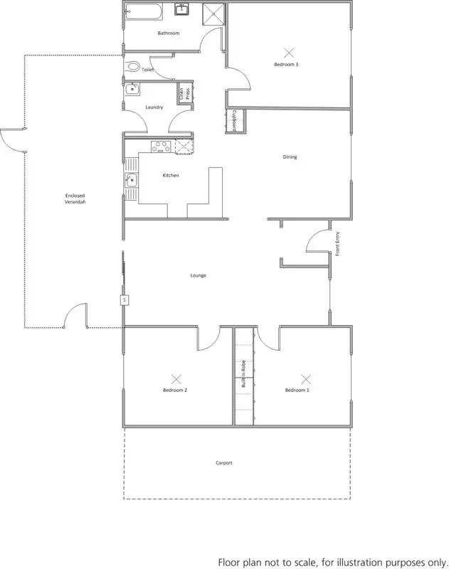 Floorplan of Homely house listing, 7 Dease Street, Coobowie SA 5583