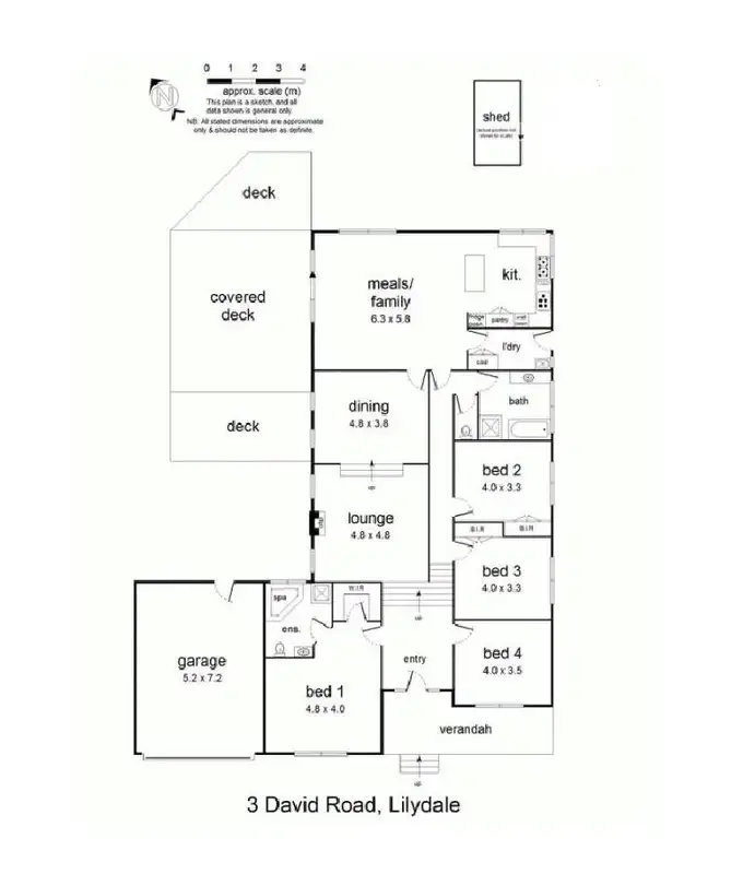 Floorplan of Homely house listing, 3 David Road, Lilydale VIC 3140