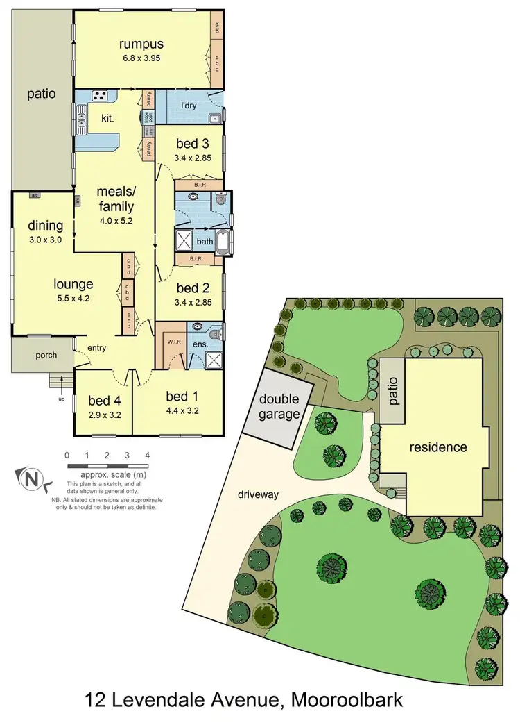Floorplan of Homely house listing, 12 Levendale Avenue, Mooroolbark VIC 3138