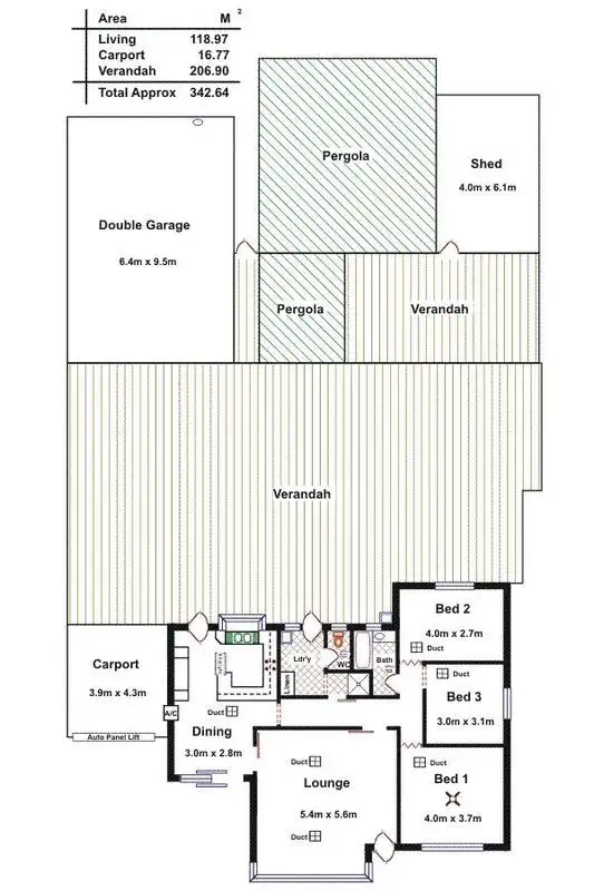 Floorplan of Homely house listing, 12 Urawa Avenue, Pooraka SA 5095