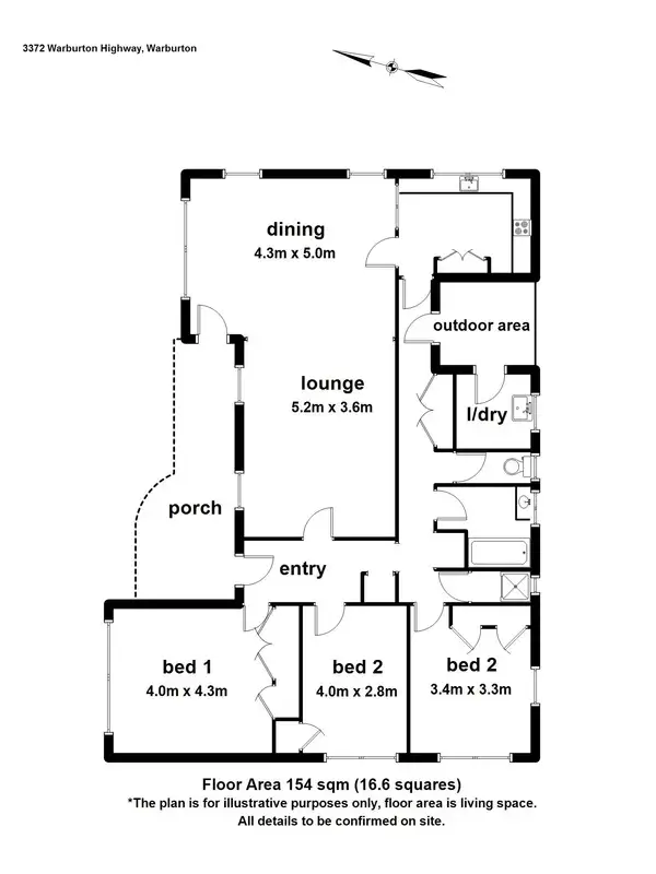 Floorplan of Homely house listing, 3372 Warburton Highway, Warburton VIC 3799
