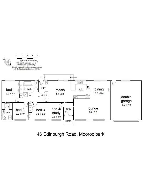 Floorplan of Homely house listing, 46 Edinburgh Road, Mooroolbark VIC 3138