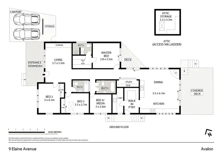 Floorplan of Homely house listing, 9 Elaine Avenue, Avalon NSW 2107