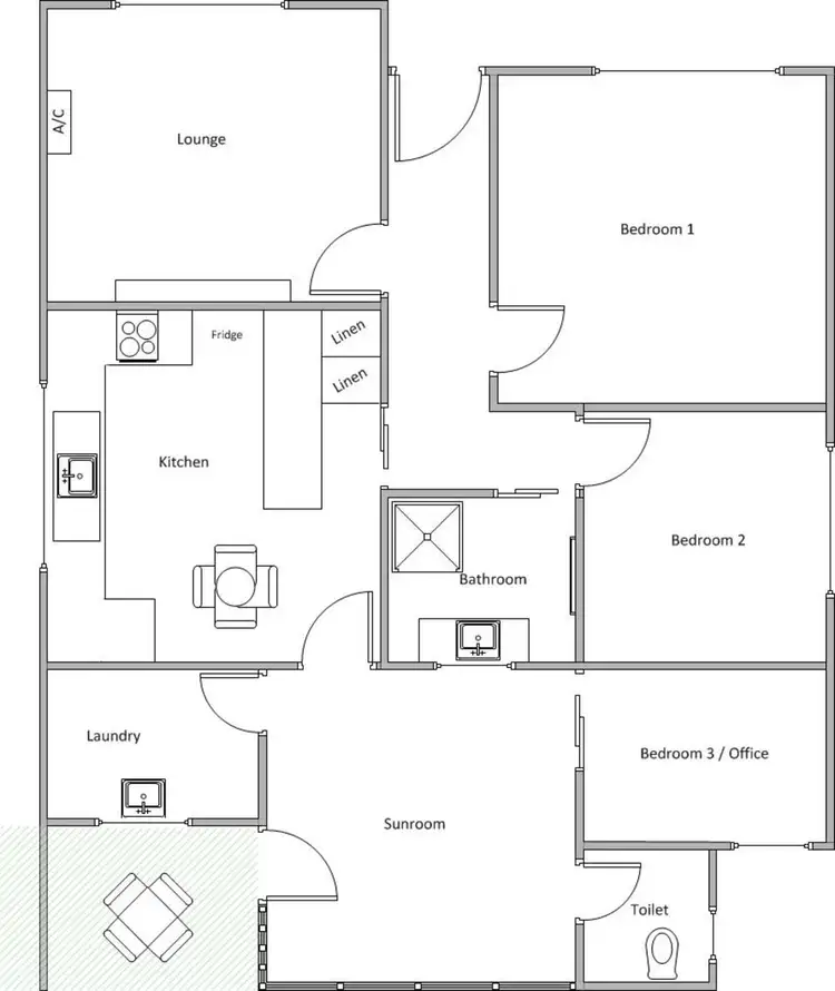 Floorplan of Homely house listing, 7 David Street, Yorketown SA 5576