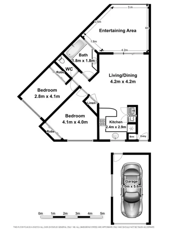 Floorplan of Homely unit listing, 8/69 Jameson Avenue, East Ballina NSW 2478