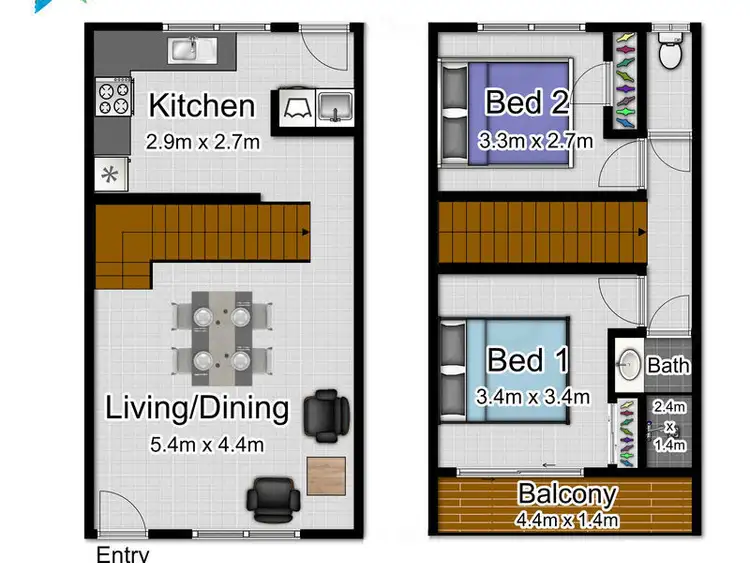 Floorplan of Homely unit listing, 14/7 McPherson Close, Edge Hill QLD 4870