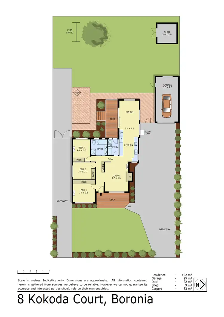 Floorplan of Homely house listing, 8 Kokoda Court, Boronia VIC 3155