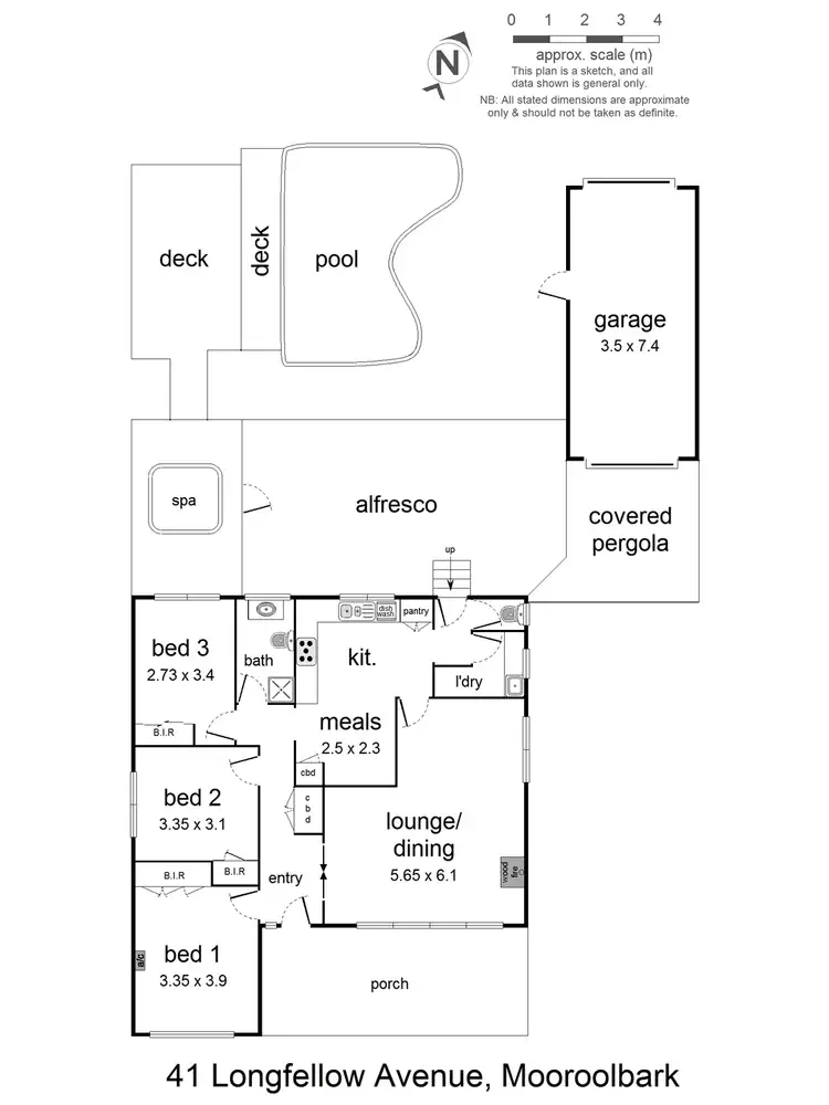 Floorplan of Homely house listing, 41 Longfellow Avenue, Mooroolbark VIC 3138