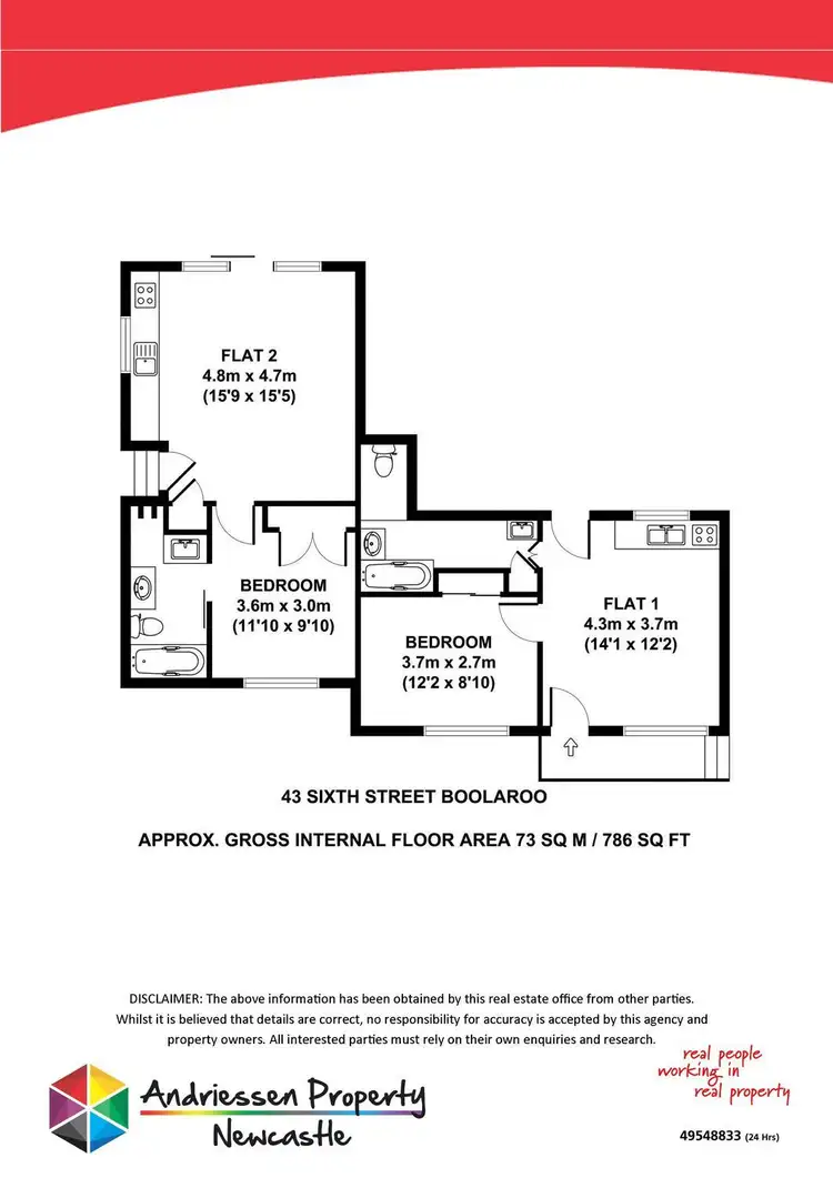 Floorplan of Homely flat listing, Address available on request