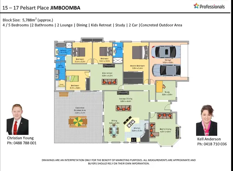 Floorplan of Homely house listing, 15 - 17 Pelsart Place, Jimboomba QLD 4280