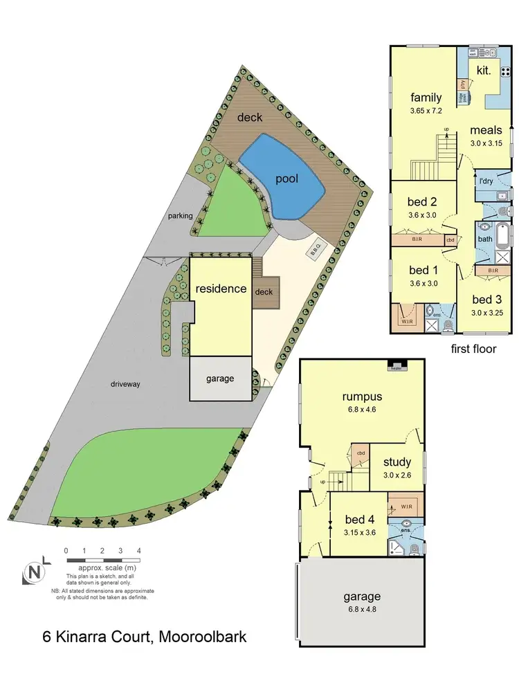 Floorplan of Homely house listing, 6 Kinarra Court, Mooroolbark VIC 3138