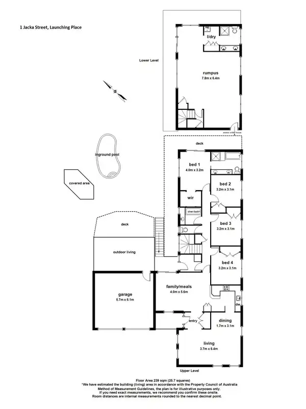 Floorplan of Homely house listing, 1 Jacka Street, Launching Place VIC 3139