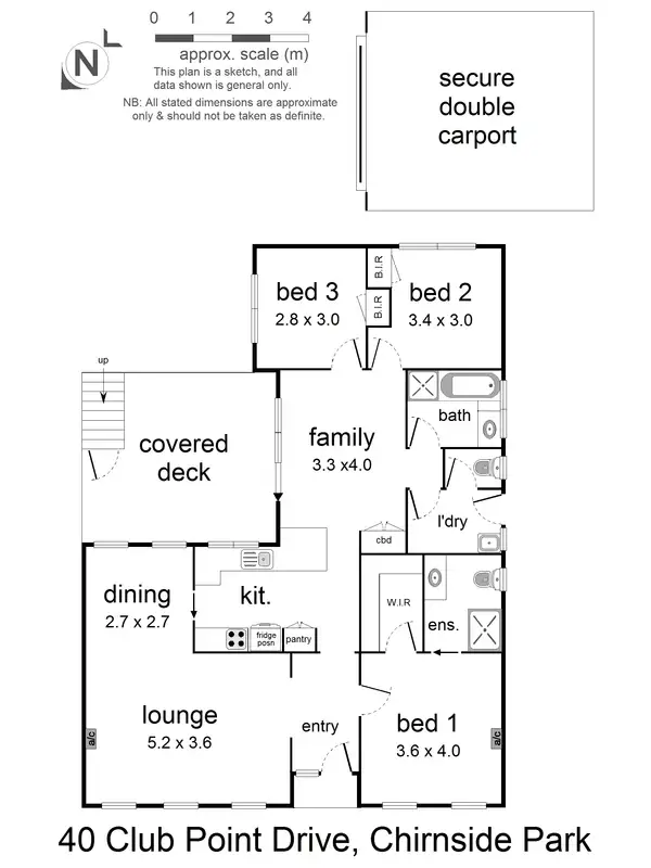 Floorplan of Homely house listing, 40 Club Point Drive, Chirnside Park VIC 3116