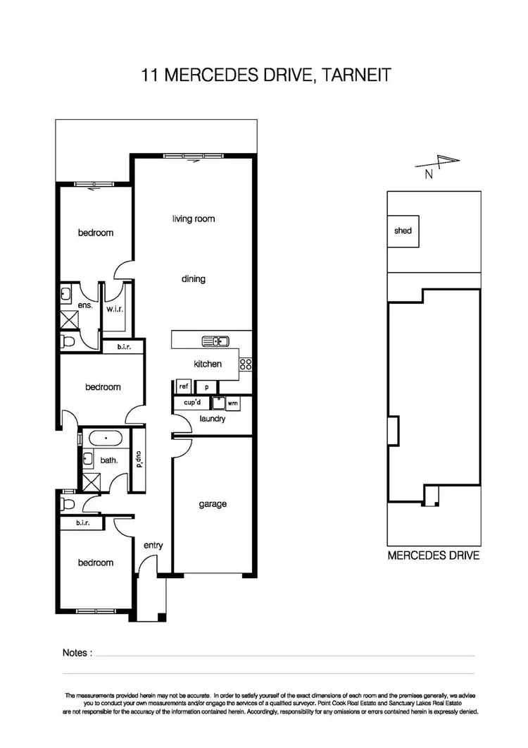 Floorplan of Homely house listing, 11 Mercedes Drive, Tarneit VIC 3029
