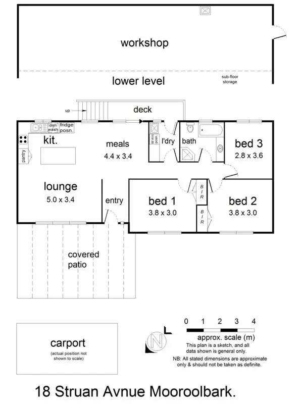 Floorplan of Homely house listing, 18 Struan Avenue, Mooroolbark VIC 3138