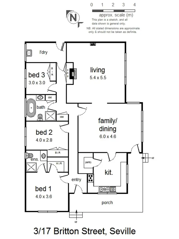 Floorplan of Homely house listing, 3/17 Britton Road, Seville VIC 3139