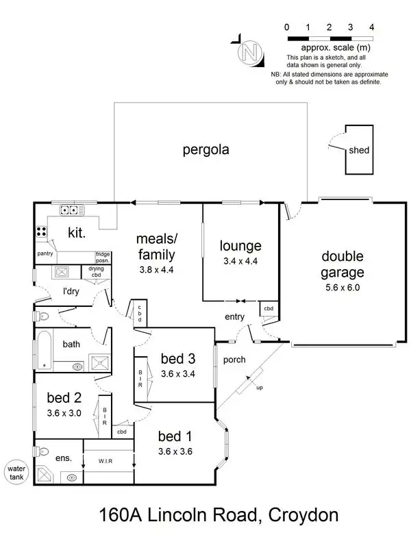 Floorplan of Homely unit listing, 160a Lincoln Road, Croydon VIC 3136