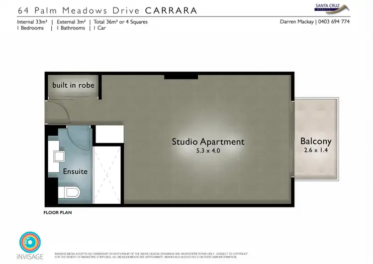 Floorplan of Homely unit listing, 182/64 Palm Meadows Drive, Carrara QLD 4211