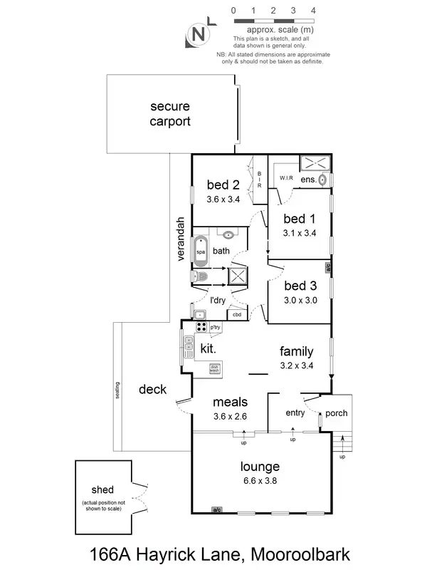 Floorplan of Homely house listing, 166a Hayrick Lane, Mooroolbark VIC 3138