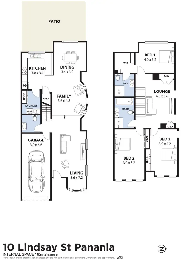 Floorplan of Homely semi-detached listing, 10 Lindsay Street, Panania NSW 2213