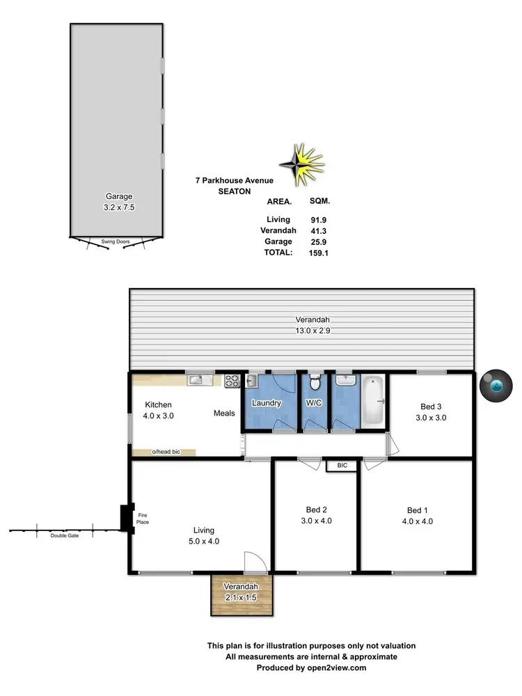 Floorplan of Homely house listing, 7 Parkhouse Avenue, Seaton SA 5023